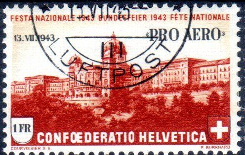 Tutti i francobolli: LUFTPOSTMARKE PRO AERO 1943 GESTEMPELT - UT15 – Usato da Losone venduto da EM2019