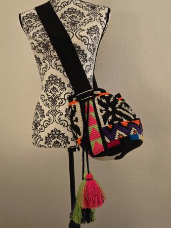 Sac bandoulière ethnique Wayuu fait main