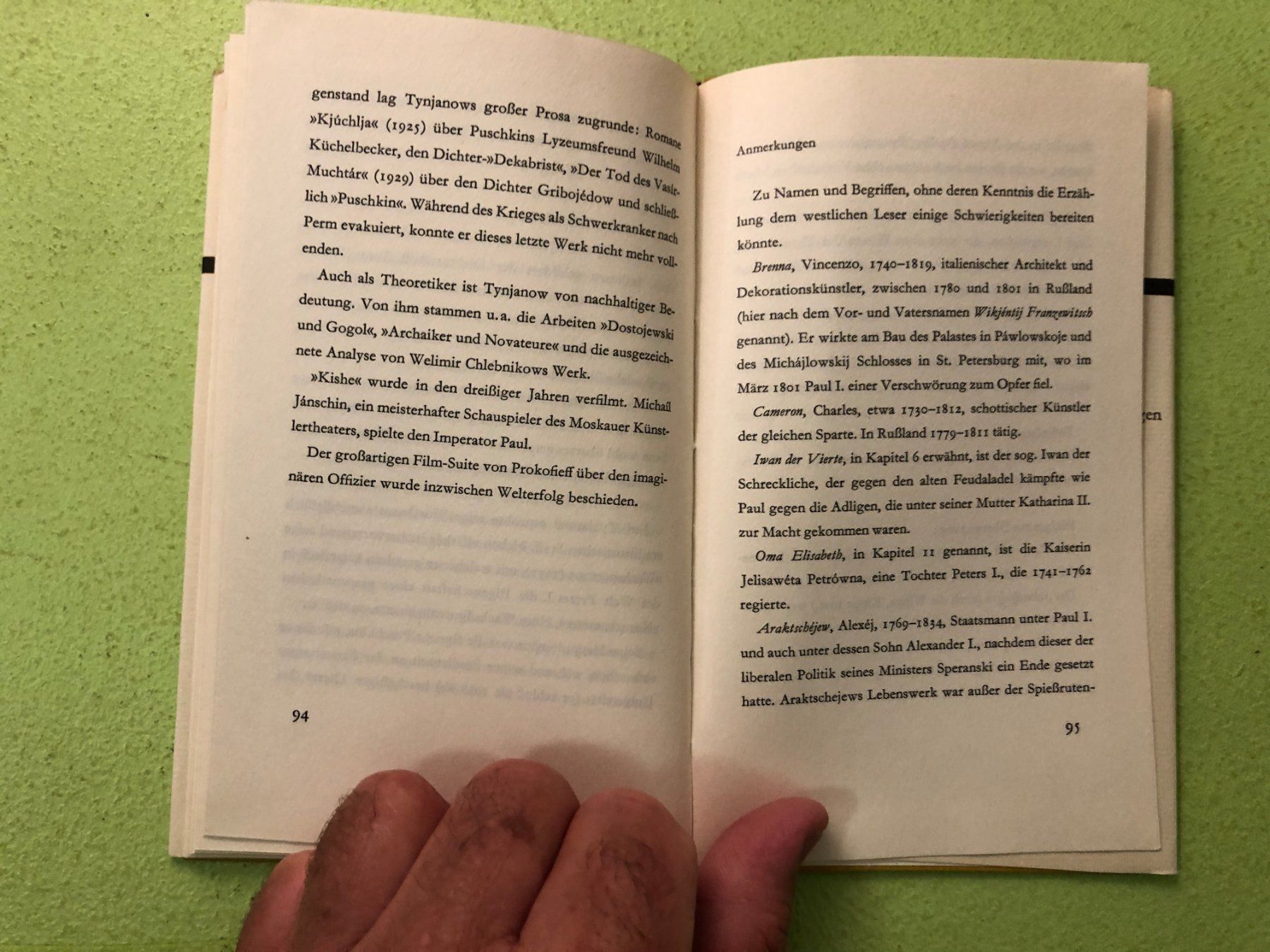 Libri: Juri Tynjanow: Secondlieutnant Sjedoch. – Usato da Zürich venduto da allp 8