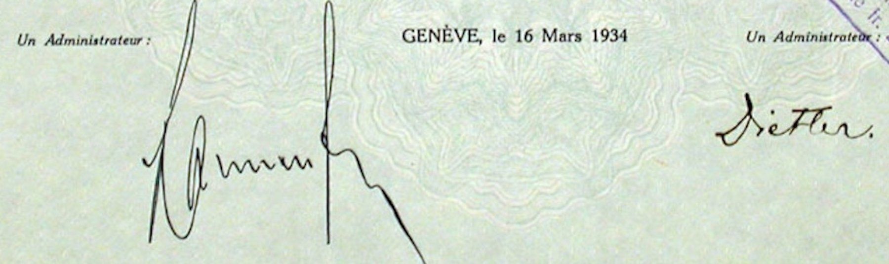 Dokumente: OFA Holzindustrie-AG, Genève - 1934 – Gebraucht aus Solothurn von Sgasche 1
