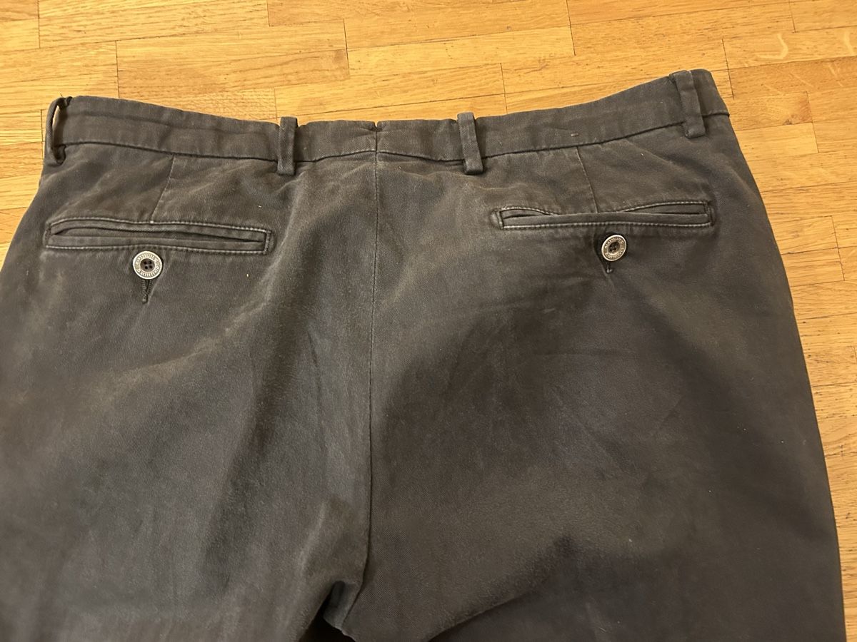Pantaloni: B-settento, pantalon coton gris-noir, T35 – Usato da Lausanne venduto da lavirgule 2