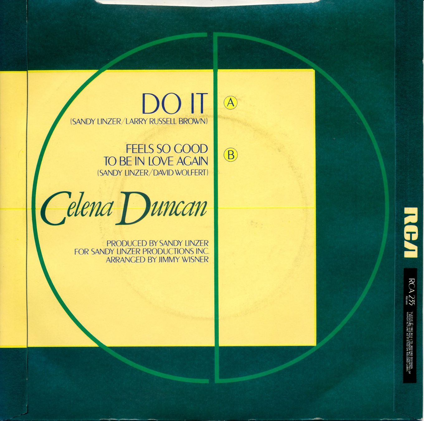 Dischi in vinile: CELENA DUNCAN - DO IT (7'' Vinyl Single NM) – Usato da Hedingen venduto da Studers 1