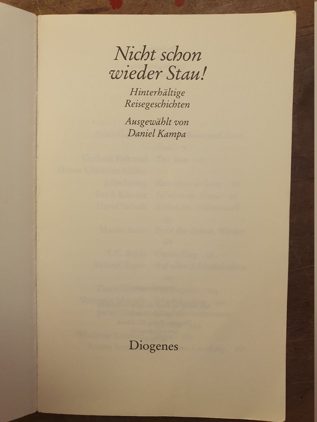 Libri: Nicht schon wieder Stau - T.C. Boyle – Usato da Zürich venduto da loosebone 1
