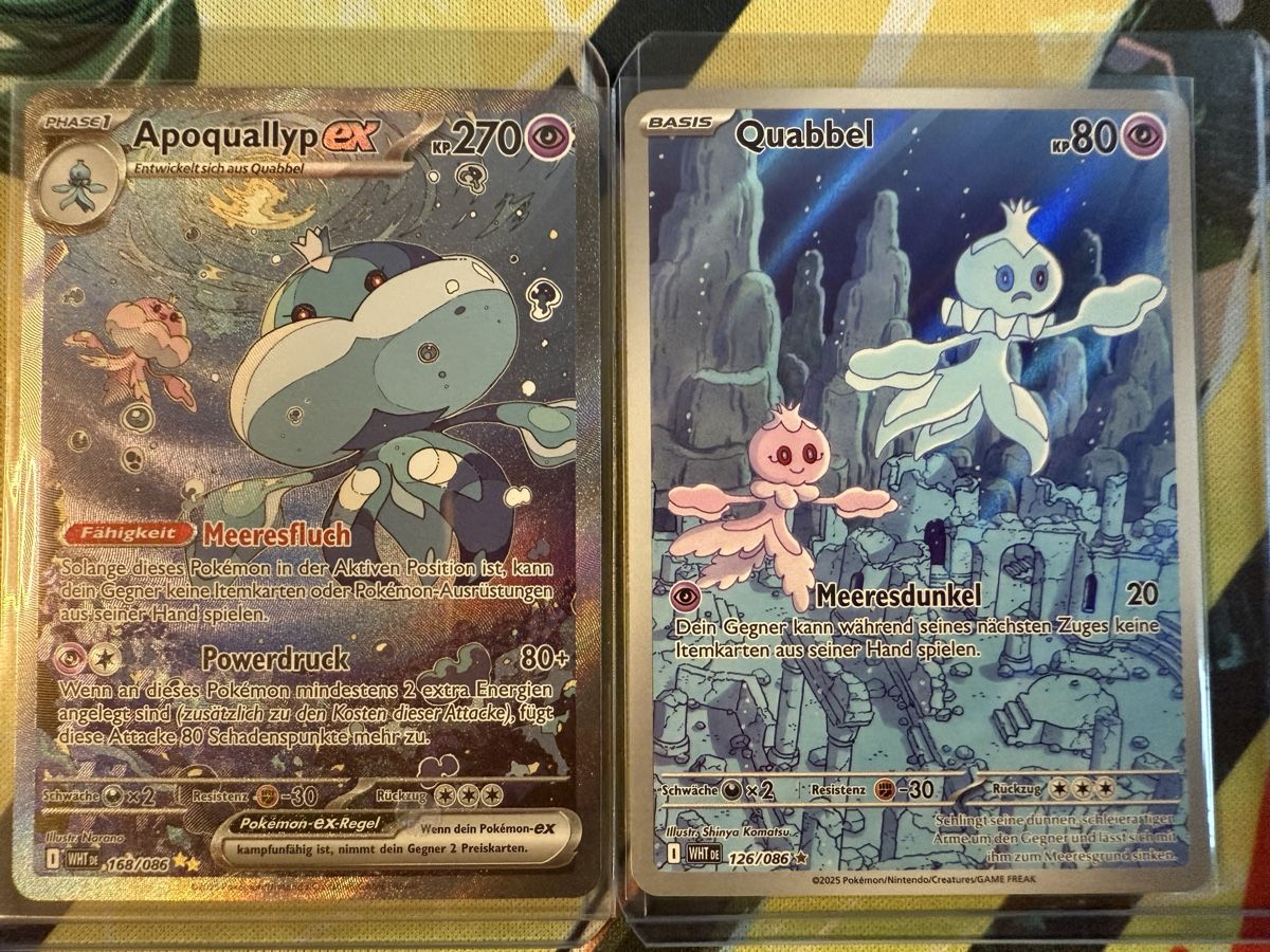 Pokémon Carte collezionabili: Quabbel & Apoquallyp ex (DE) Full Arts – Nuovo (secondo la descrizione) da Winterthur venduto da SvenSascha