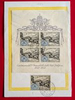 VATIKAN STATO PONTIFICE 100 J BRIEFMARKEN BLOCK 1 1952 GEST.