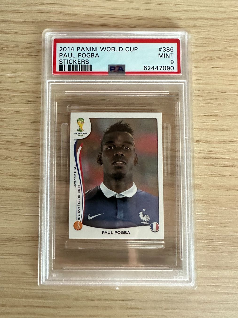 Panini Carte collezionabili: Paul Pogba Panini World Cup 2014 Sticker PSA 9 – Nuovo (secondo la descrizione) da Hagendorn venduto da Pokecollectorch