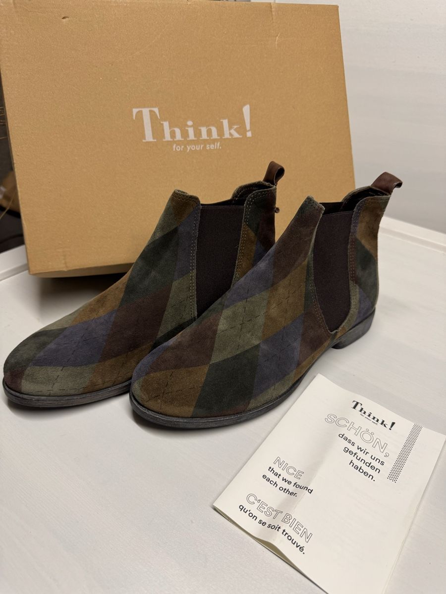 Think Damenschuhe: Think! Bottines multicolore T 38.5 - Chic! – Neu und originalverpackt aus Brügg BE von Goob