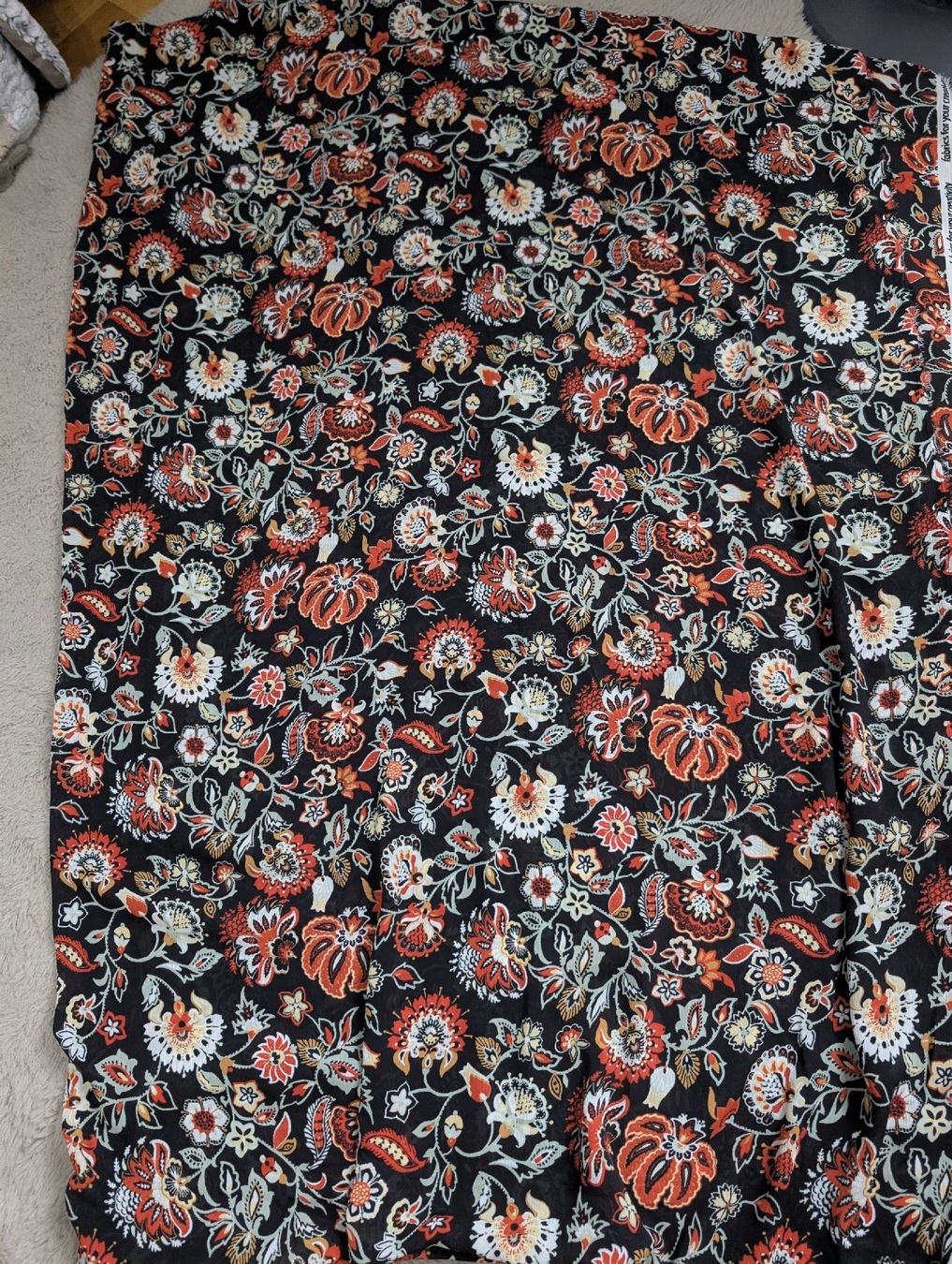 Stoffe: Stoff Crash Chiffon Blumenmuster – Neu (gemäss Beschreibung) aus Busswil BE von MissMuffin 3