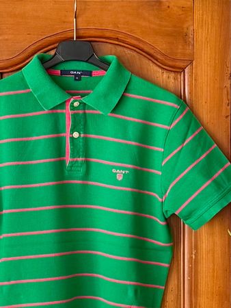 Gant Poloshirt grün gestreift Gr. S