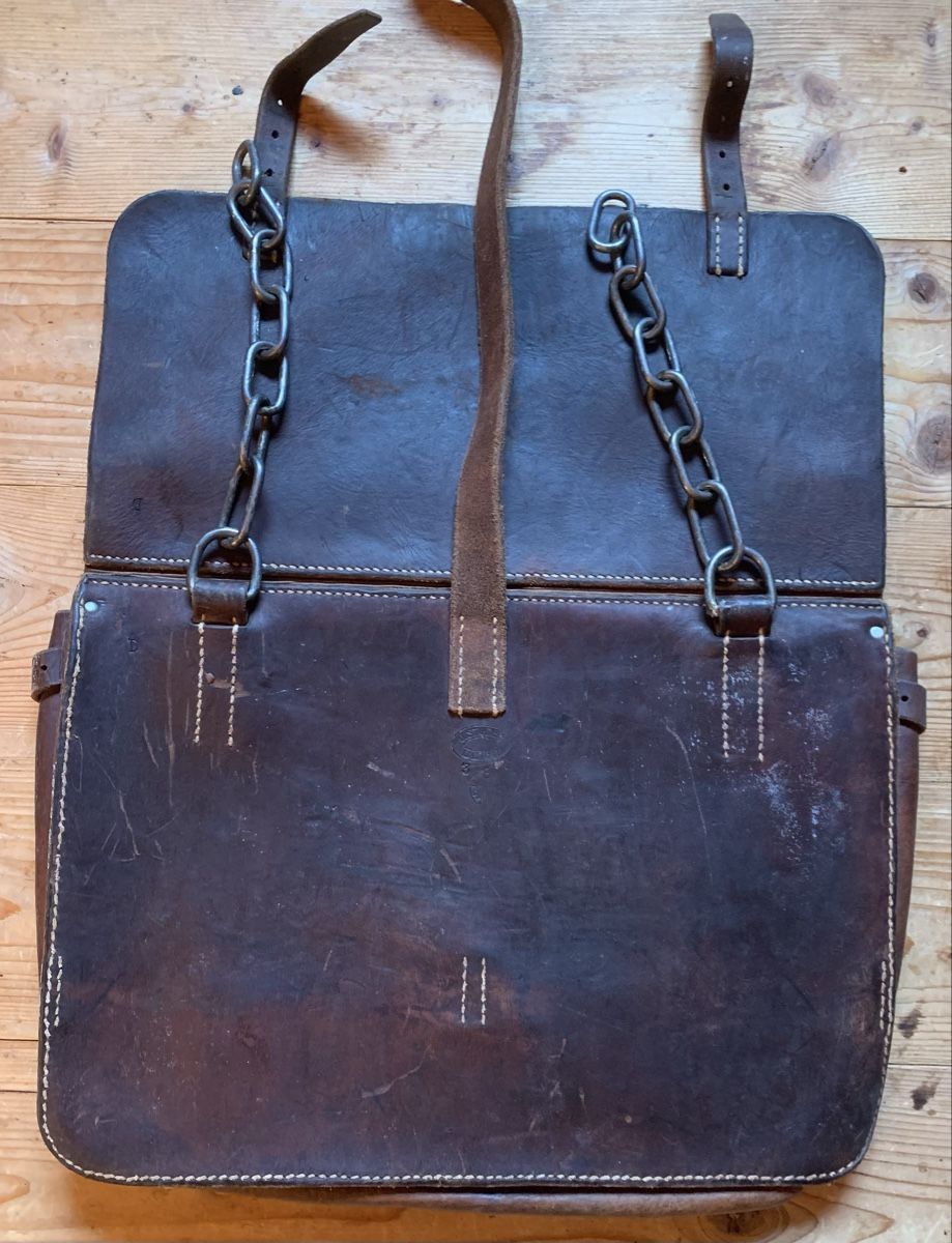 Schweizer Armee Borse: 2 Ledertaschen zu Bastsattel der CH Armee – Usato da Goldingen venduto da Bergler012 7