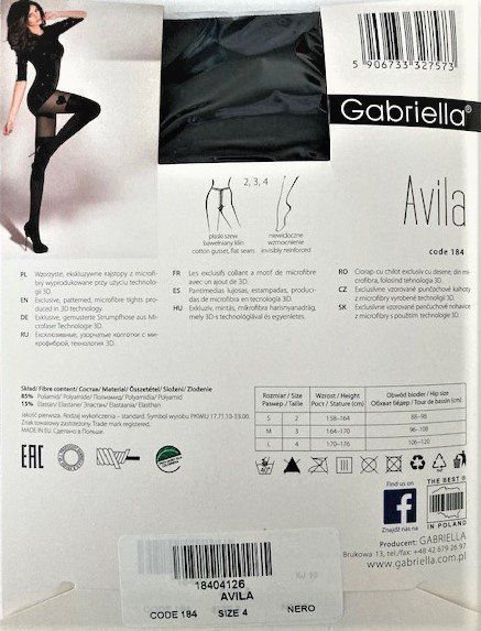 Calze & Collant: Strumpfhose Gabriella Avila – Nuovo e nell'imballaggio originale da Menziken venduto da chianti10 1