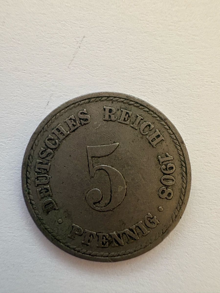 Tutti le monete: 5 deutsches reich 1908 – Usato da Murten venduto da Tzaugg