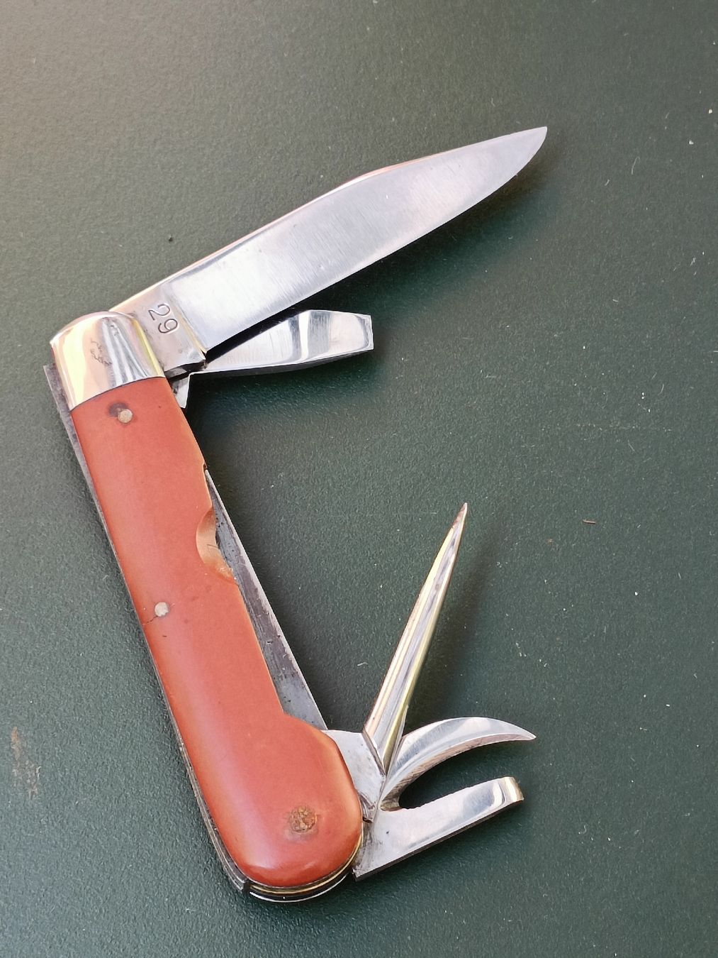 Schweizer Armee Coltelli tascabile: Sackmesser Wenger Delemont 1929 – Usato da Brugg AG venduto da Ente015 6