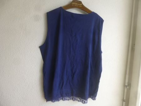 Top B'wolle, Gr. 56/58 blau NEU