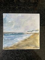 Aquarellbild Strandlandschaft Küste guter Zustand