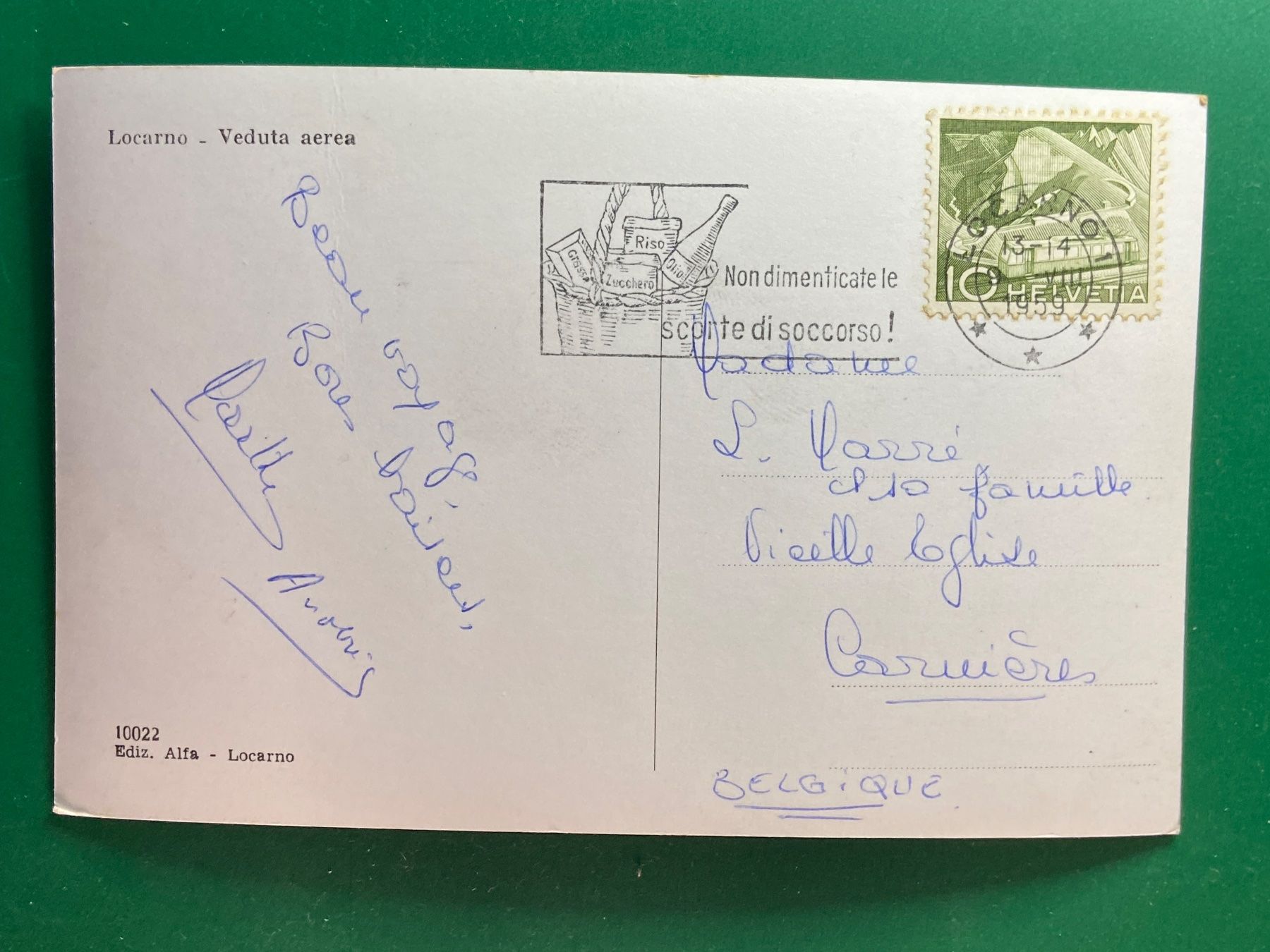 Cartoline postali: Locarno - Flugaufnahme – Usato da Steg VS venduto da _vinci_ 1