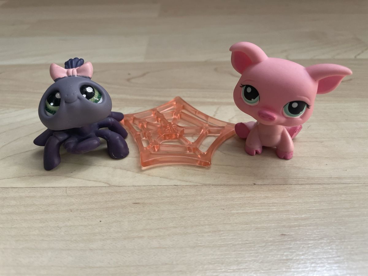 Hasbro Giocattoli: Littlest Pet Shop Spider + Pig – Usato da Fribourg venduto da tinavon 1