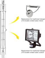 6pcs 300W 118mm R7S Halogen Leuchtmittel stehlampe dimmbar