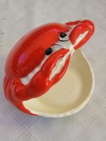Lustige Vintage Krabbe Keramik glasiert 