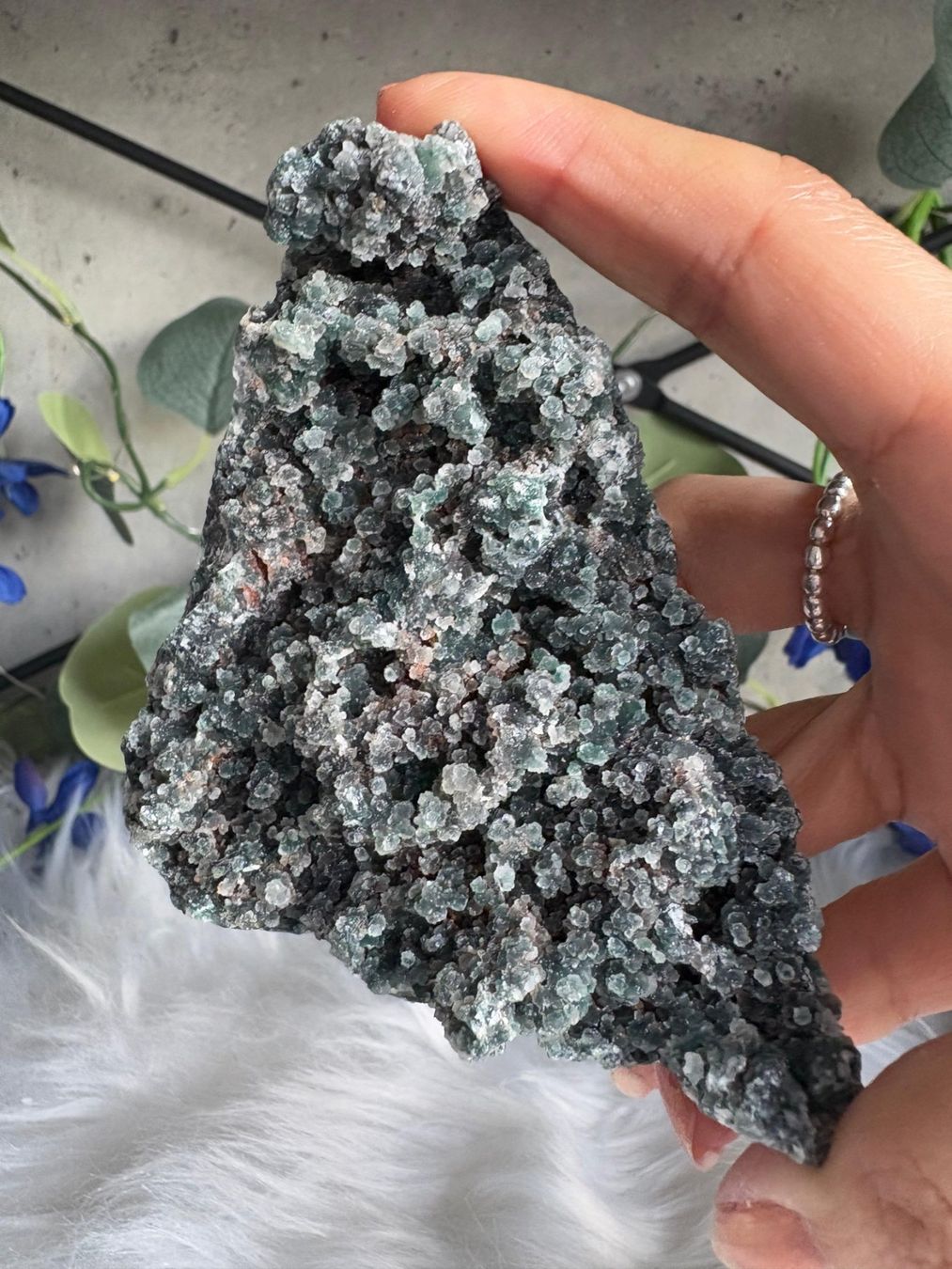 Minerali & Pietre curative: Grüner Chalcedon-Stalaktit – Nuovo (secondo la descrizione) da Neuheim venduto da m.hald 8