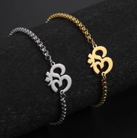 Armband OM gold oder Silber (17cm)