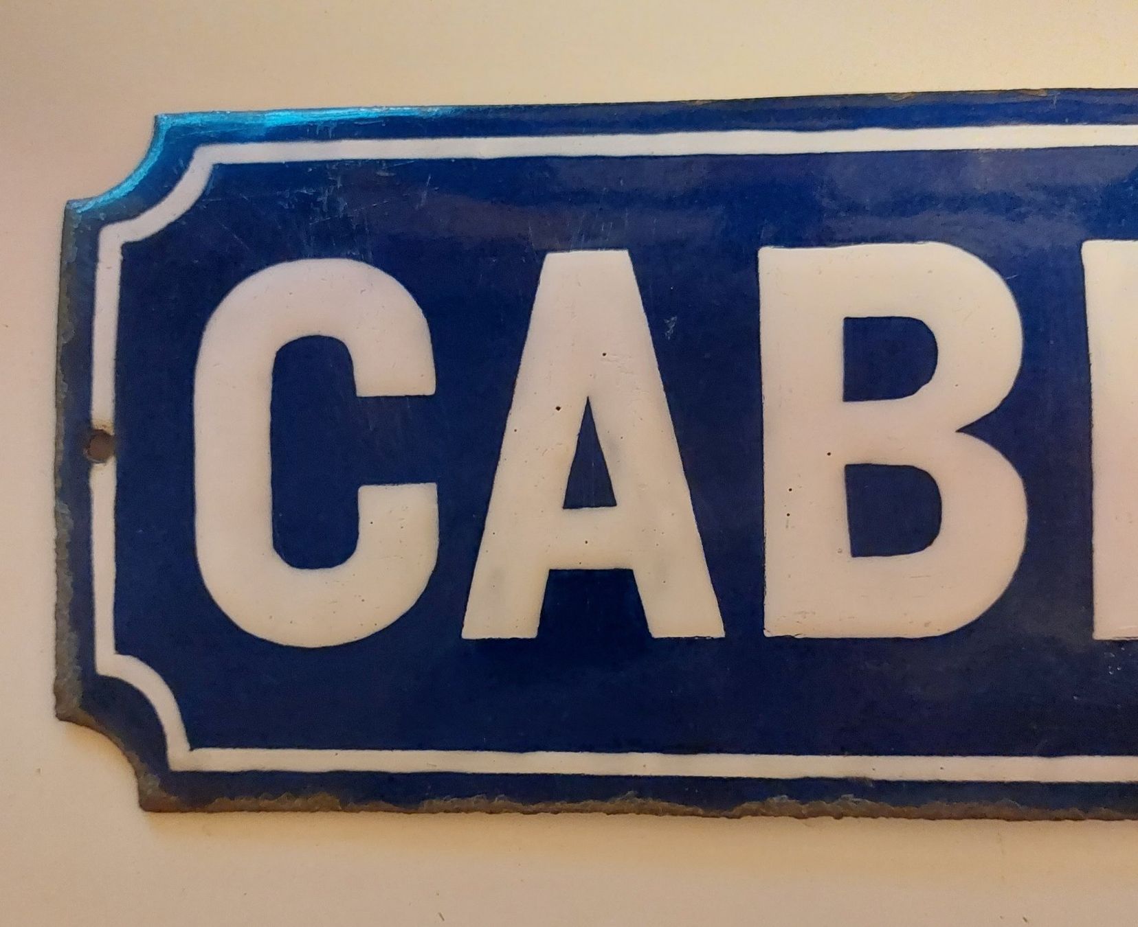 SBB/CFF/FFS Insegne: Emailschild CABINETS plaque émaillée – Usato da Schenkon venduto da TG10 1