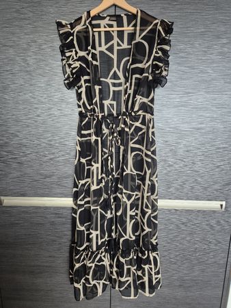 Strandkleid von ONLY, Grösse S/M, Schwarz-Beige