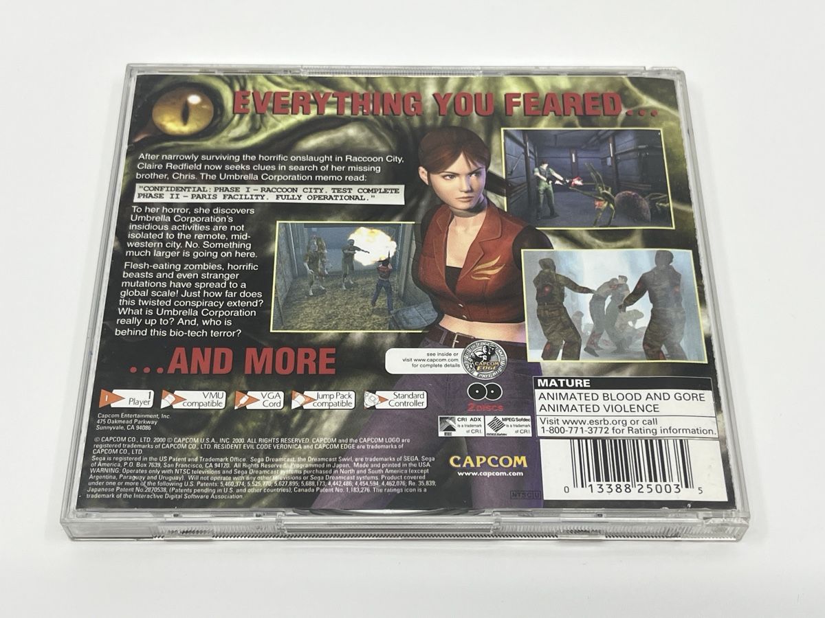 Giochi: Resident Evil Code: Veronica Sega Dreamcast NTSC – Usato da Biel/Bienne venduto da Kicks_Starter 1