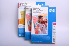 3x HP Photo Paper 10x15cm