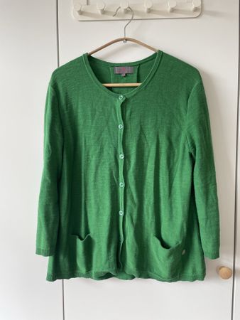 LIEBLINGSSTÜCK Strickjacke / Cardigan Grün, Gr. 38, 100% BW