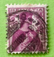  Nr.122 Brustbild der Helvetia mit Schwert GESTEMPELT    