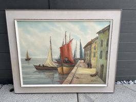 Ölgemälde Hafen