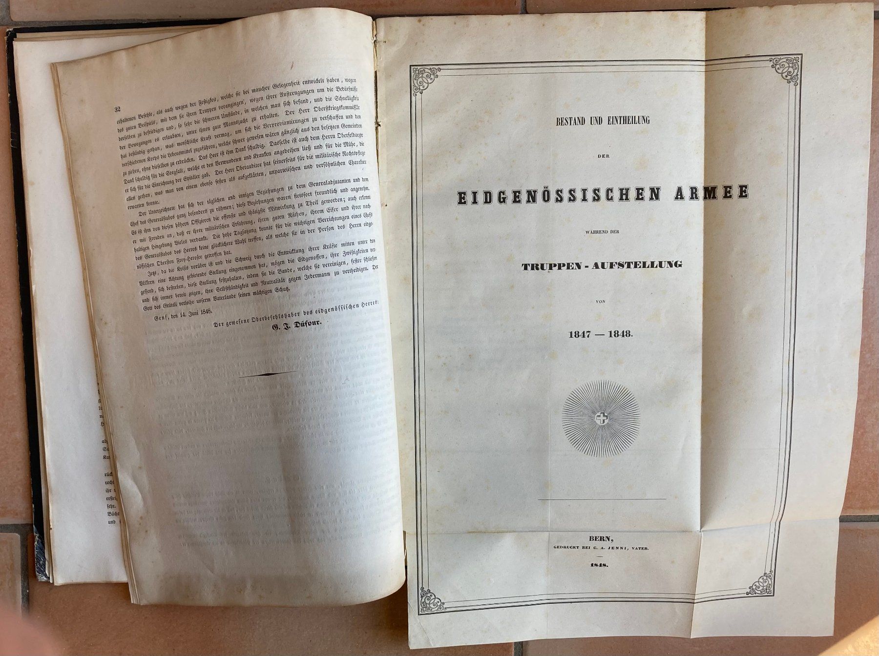 Bücher: Bericht über den Sanderbund-Krieg–General H. Dufour - 1848 – Gebraucht aus Versoix von Decapod 3