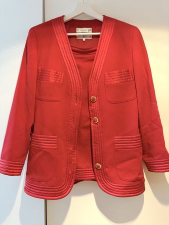 Valentino Vintage Wool Suit, Skirt & Jacket, Size 38