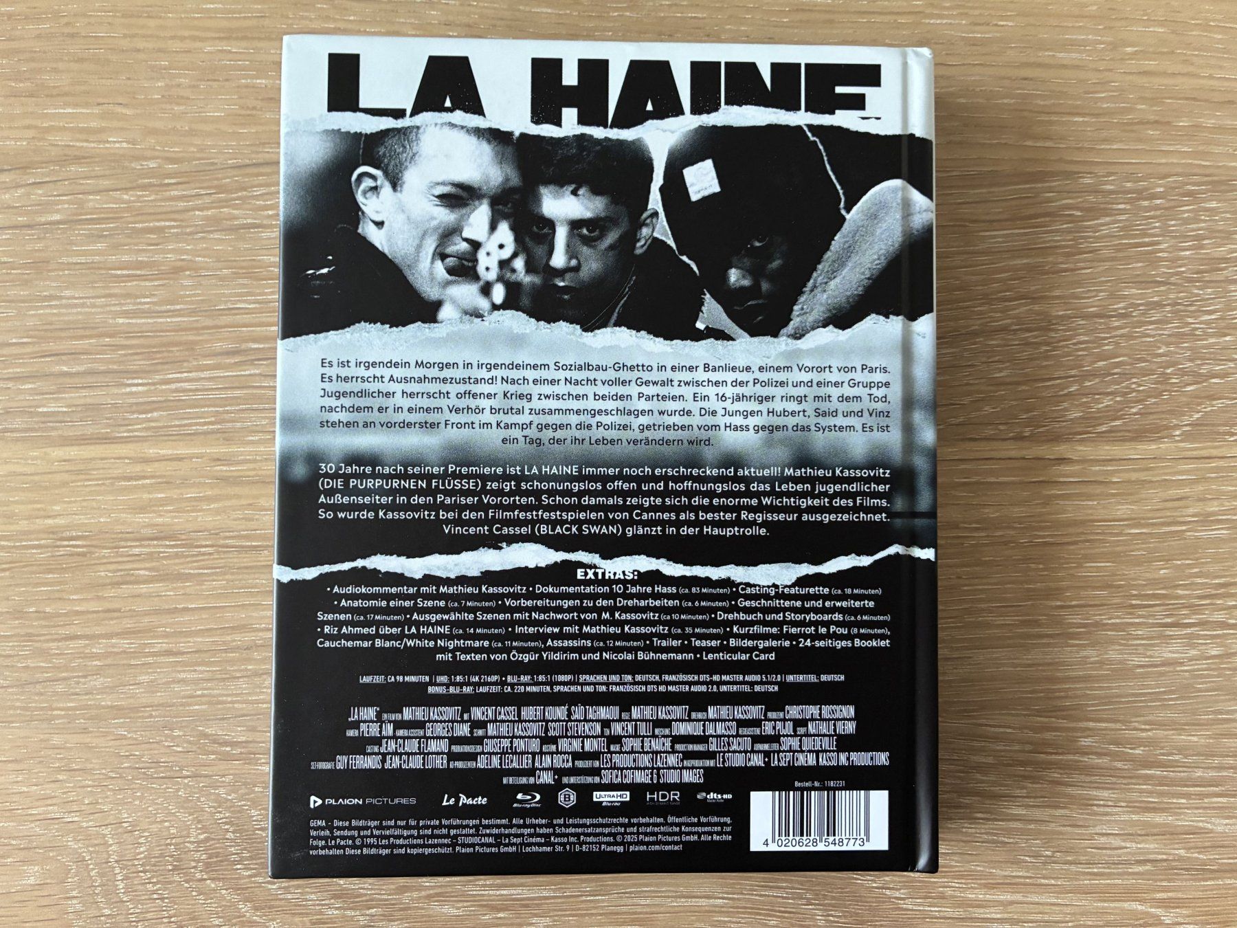 Tutti i DVDs: La Haine 4K - Mediabook – Nuovo (secondo la descrizione) da Moosseedorf venduto da jfr_7zzy 1