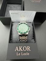Montre AKOR Le Locle Automatique Emerald Diver Neuf Full Set