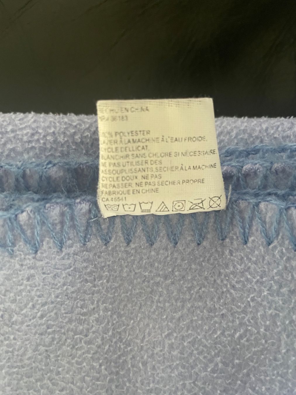 Coperte: Fleecedecke, Kuscheldecke, Grösse 125 x 155 cm, hellblau – Usato da Münsingen venduto da ger_fp52 5
