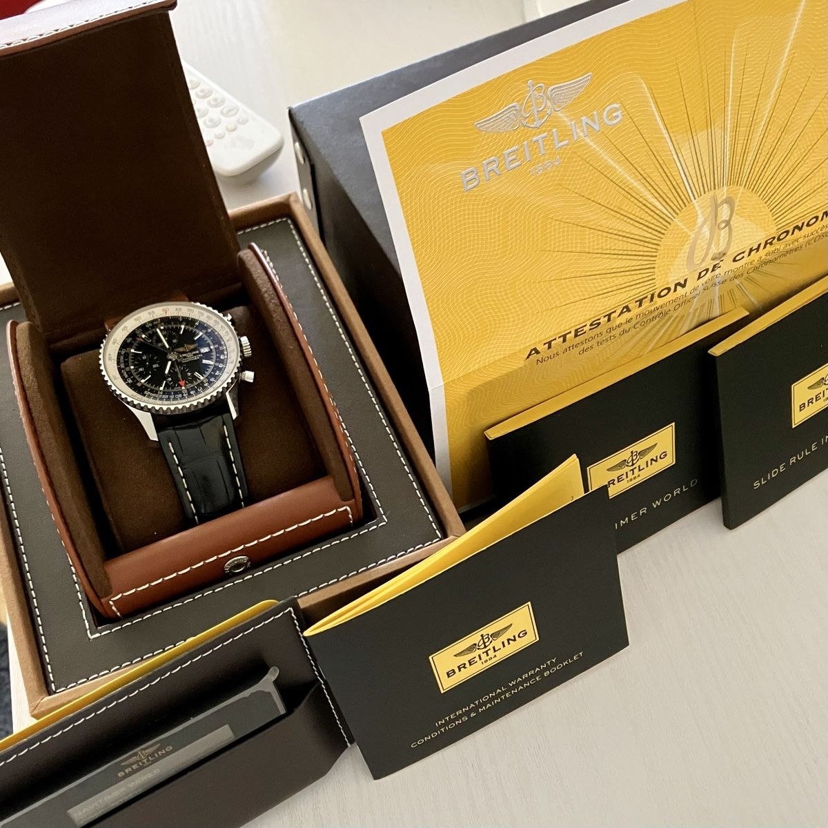 Breitling Montres: Breitling Navitimer Chronograph GMT 46 – D'occasion à Wil SG par TimeWorld61 5