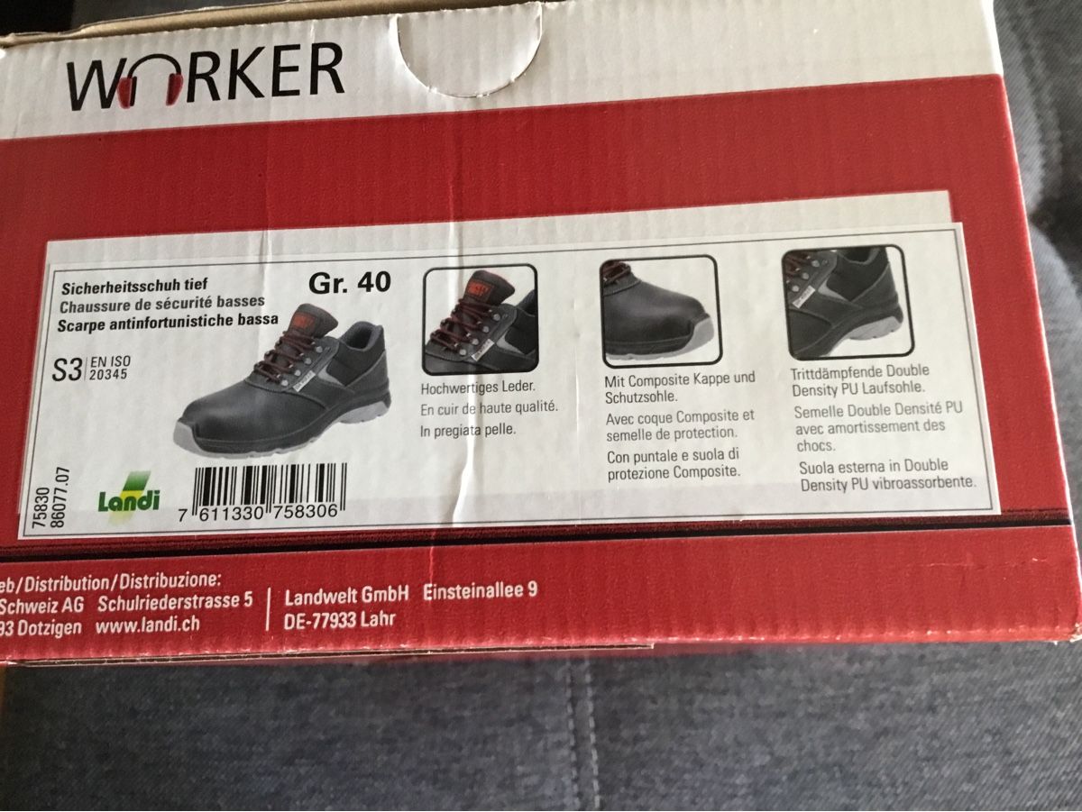 Chaussures hommes: Sicherheitsschuhe Gr 40 – Neuf (Voir description) à Endingen par Warlock 3