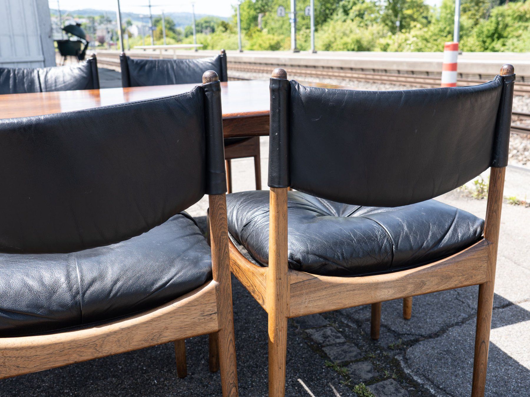 Set di tavolo e panche: 60er "Modus" Design -Set - 6 Stühle, Palisander - Ref 05/51 – Usato da Au ZH venduto da BrockiAu 8