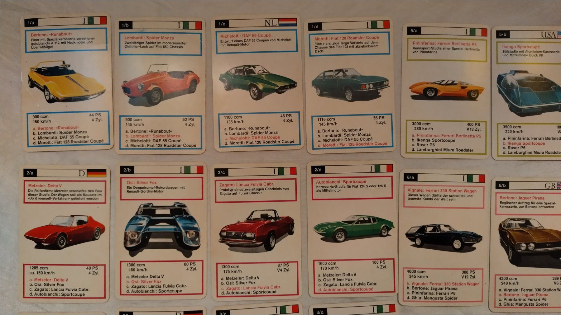 Giochi: Auto Quartett Prototypen / 60er Jahre mit 32 Karten – Usato da Bellach venduto da JingleJerry 3