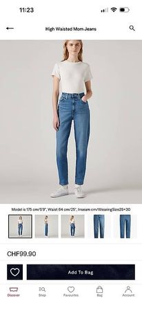 New Levi's high waisted jeans