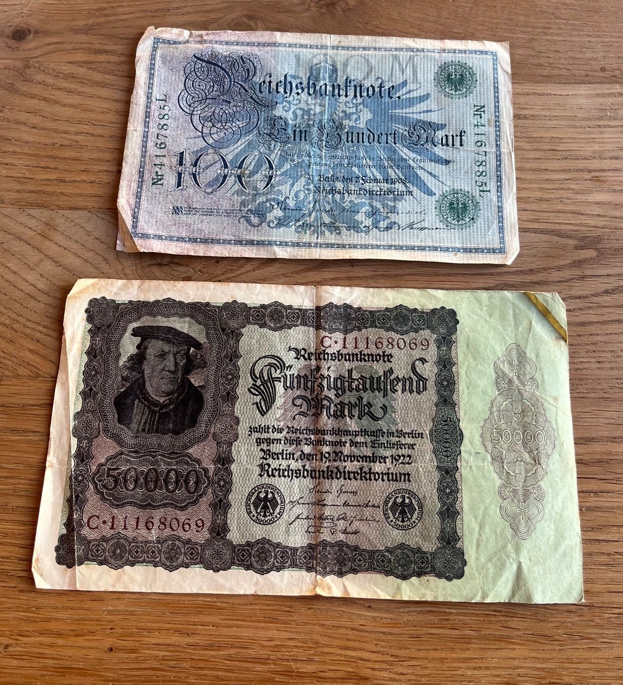 Banconote: Reichsbanknoten Sammlung – Usato da Steckborn venduto da C.Alexandropoulos 1