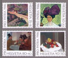 1986 B211-214_Pro Patria_Schöne Serie Gemälde ! **