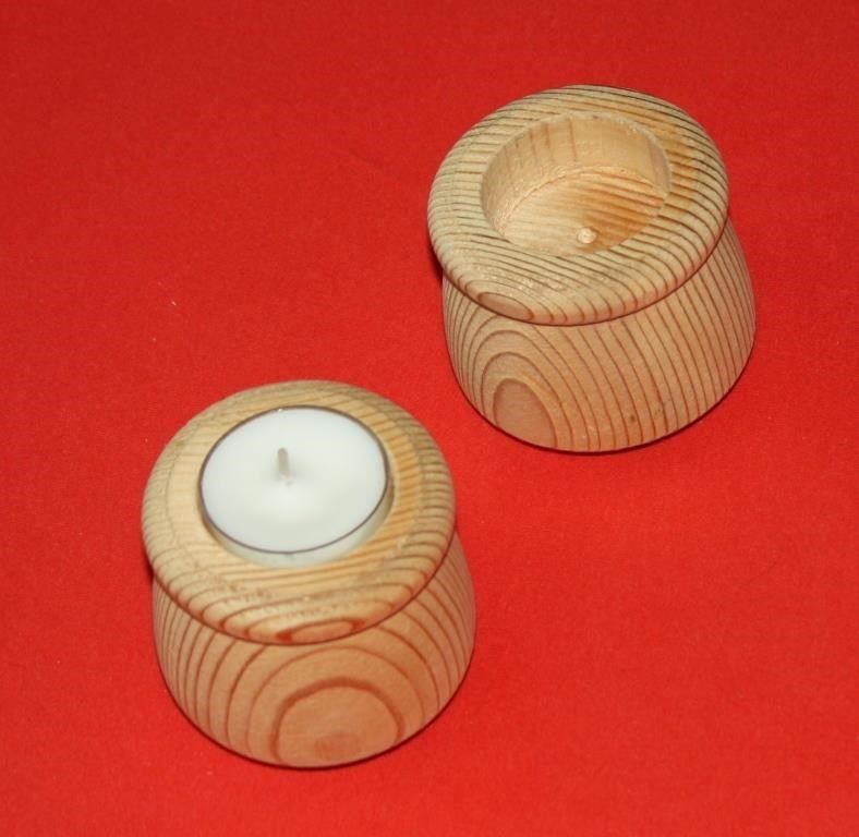 Portacandele: Kerzenständer Holz, 2 Stück – Nuovo e nell'imballaggio originale da Rüttenen venduto da Mushorn