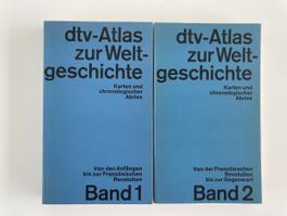 dtv-Atlas zur Weltgeschichte Band 1 & 2