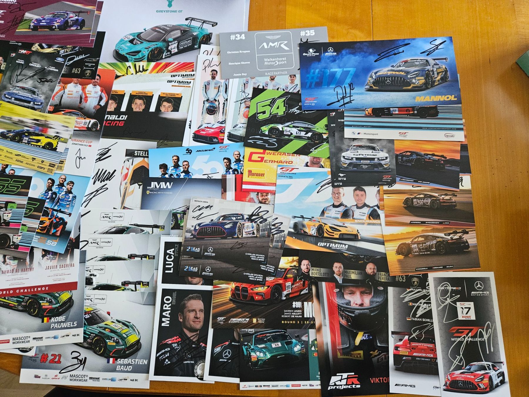 Autogramme: Autogrammkarten GT World Challenge Monza, GTWC – Gebraucht aus Riedholz von grappa09