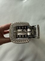 Navyboot ceinture python et strass taille 90 comme neuve!