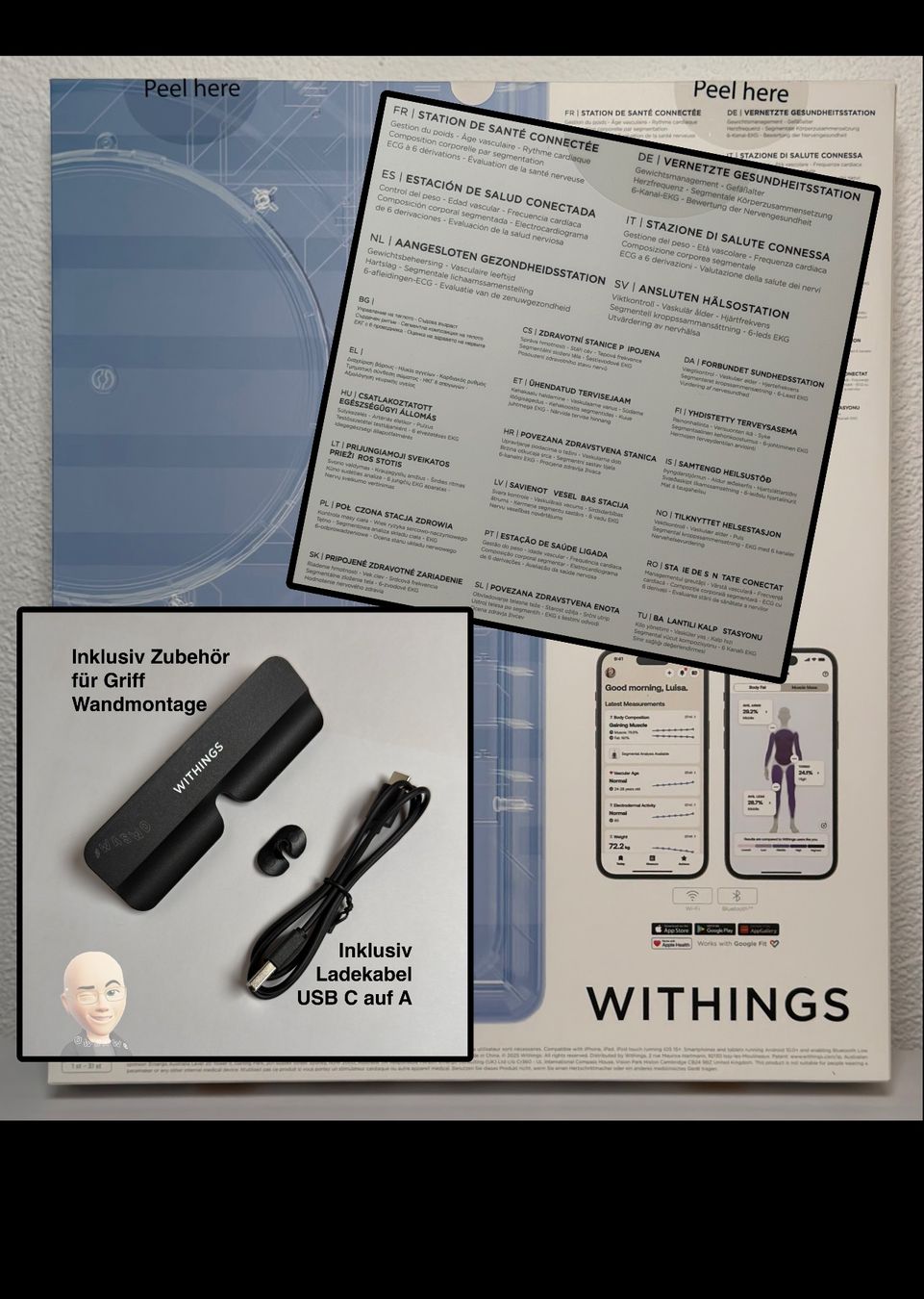 Withings Bilance pesapersone: Withings Body Scan Smart Waage – Usato da Istighofen venduto da Waswo 4