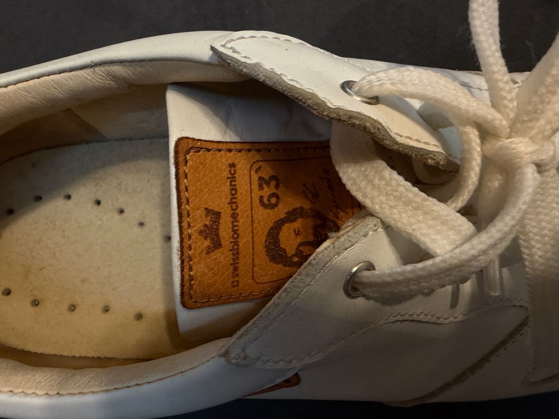 Herrenschuhe: Weisse Herren Sneakers - Leder – Gebraucht aus Hünenberg von Chico1 3